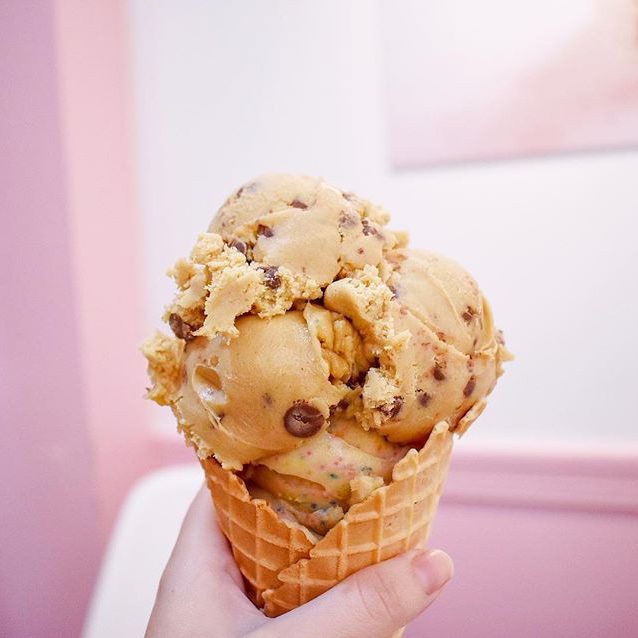 Cookie Dough in Waffle Cone Square