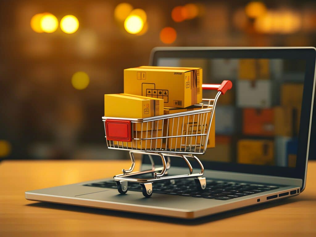 Online shopping e-commerce and customer experience concept: cash