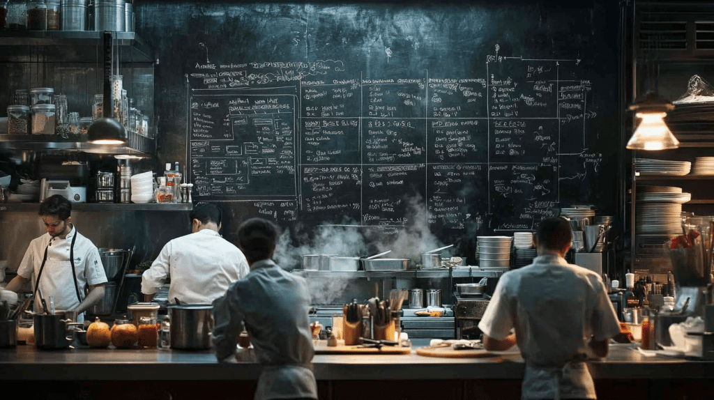 alfredgoldberg_a_realstic_photo_of_a_restaurant_kitchen._on_the_f0622354-6e47-4a60-b040-95099c1ebe4b
